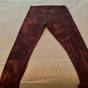 Lululemon  Tie dye Align High Rise (28’’) size 12